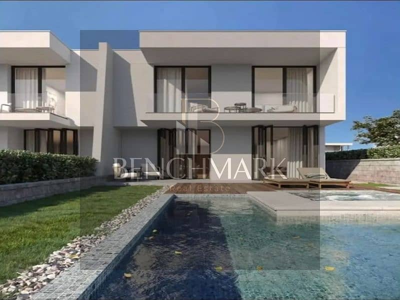 Chalet 3Bed for sale sea view finished with kitchen and ACs Direction White North Coast Ras El Hekma next to SODIC, Hacienda installments over 5 years 8