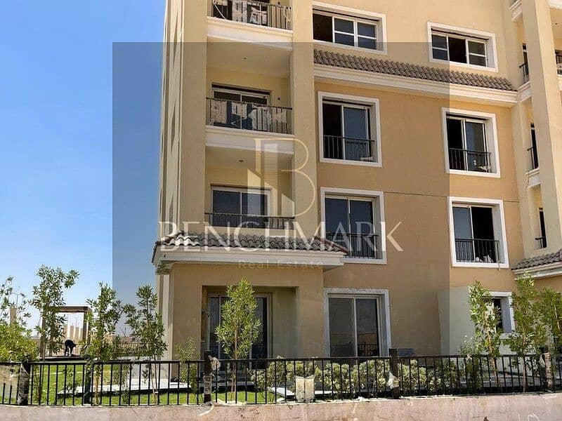 Apartment for sale 155 m Sarai New Cairo Mostakbal City next to Madinaty with 42% discount for cash and the remaining installments over 6 12