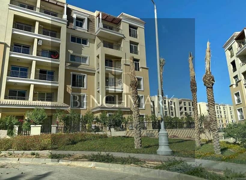 Apartment for sale 155 m Sarai New Cairo Mostakbal City next to Madinaty with 42% discount for cash and the remaining installments over 6 24