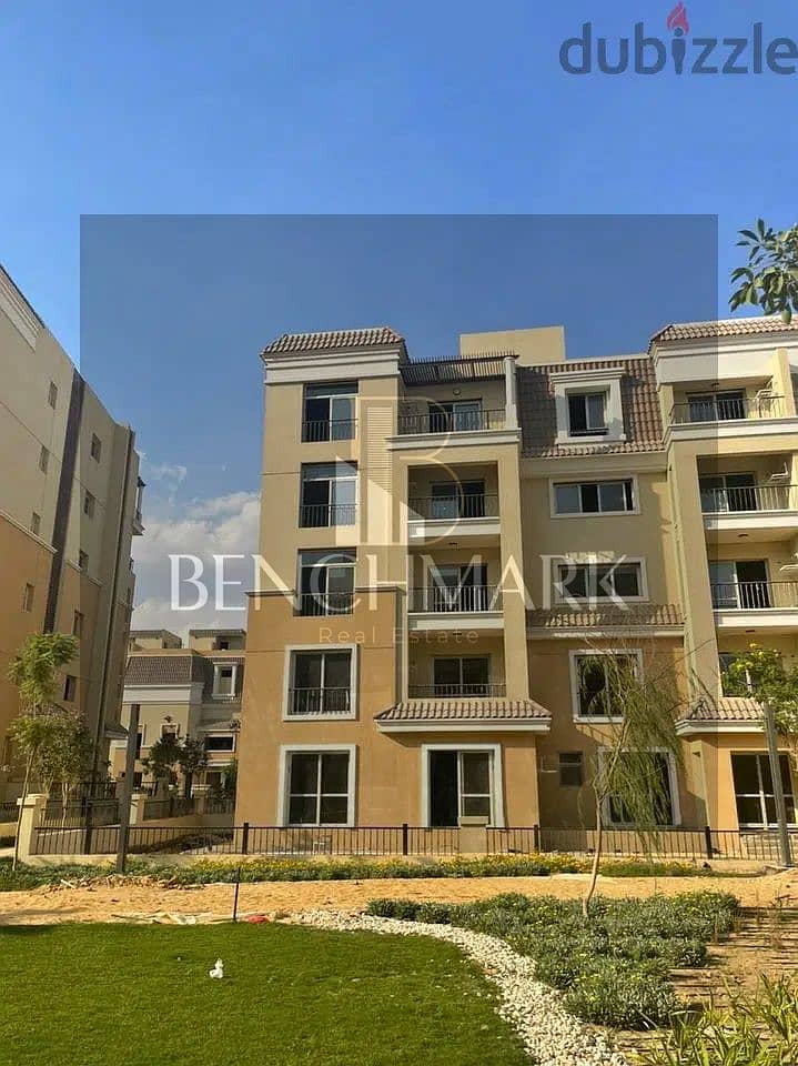 Apartment for sale 155 m Sarai New Cairo Mostakbal City next to Madinaty with 42% discount for cash and the remaining installments over 6 28