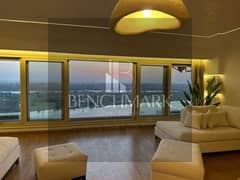 Apartment 90 m for sale ready with furniture, ACs delivery soon in Reve du Nil Tower Maadi next to Hilton view of Nile operating with highest return 0