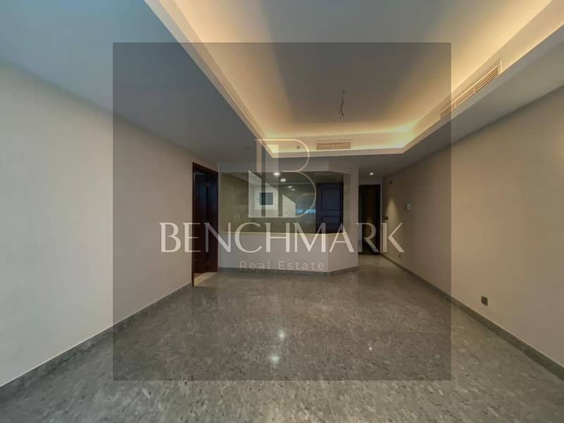 Apartment 90 m for sale ready with furniture, ACs delivery soon in Reve du Nil Tower Maadi next to Hilton view of Nile operating with highest return 8