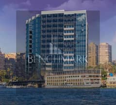 Apartment 80 m for sale ready with furniture, ACs delivery soon in Reve du Nil Tower Maadi next to Hilton view of Nile operating with highest return