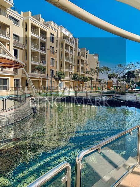 Garden Duplex apartment for sale 206m Sarai New Cairo Mostakbal City next to Madinaty with 42% discount for cash and the remaining installments over 6 5