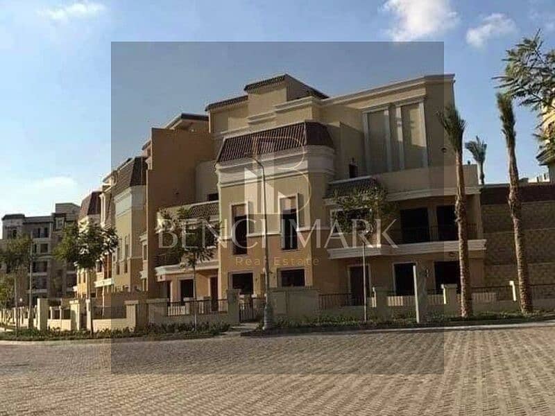 S Villa Corner for sale 212 m in Sarai Compound, New Cairo, Mostakbal City, next to Madinaty and Mountain View, installments over 8 years 2