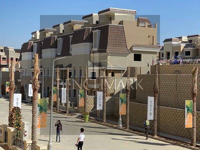 S Villa Corner for sale 212 m in Sarai Compound, New Cairo, Mostakbal City, next to Madinaty and Mountain View, installments over 8 years 7