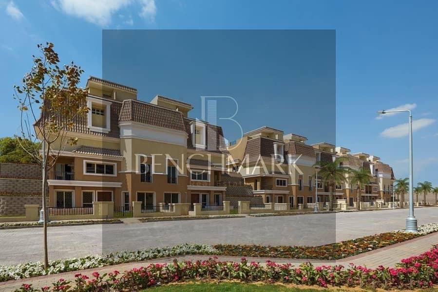 S Villa Corner for sale 212 m in Sarai Compound, New Cairo, Mostakbal City, next to Madinaty and Mountain View, installments over 8 years 9