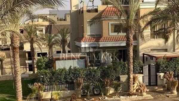 S Villa Corner for sale 212 m in Sarai Compound, New Cairo, Mostakbal City, next to Madinaty and Mountain View, installments over 8 years 10