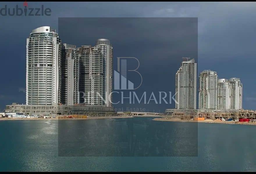 For sale a fully finished apartment on the 19th floor in the New Alamein Towers North Coast immediate delivery view sea and lagoon in installments 4