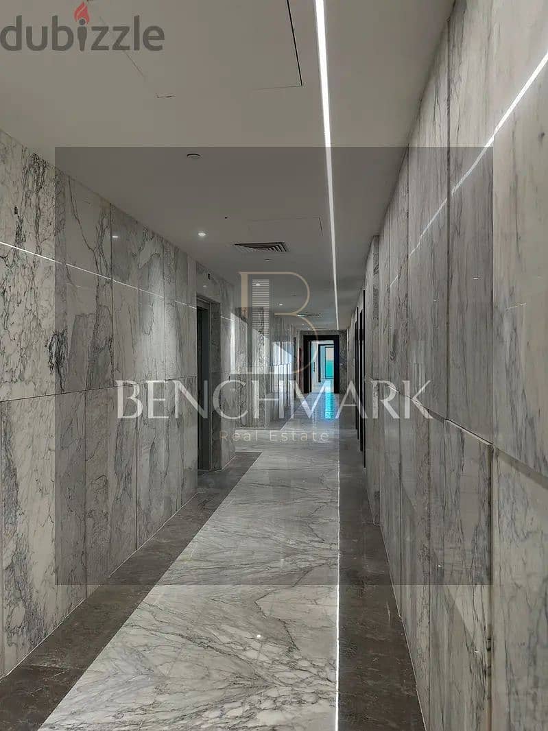 For sale a fully finished apartment on the 19th floor in the New Alamein Towers North Coast immediate delivery view sea and lagoon in installments 7