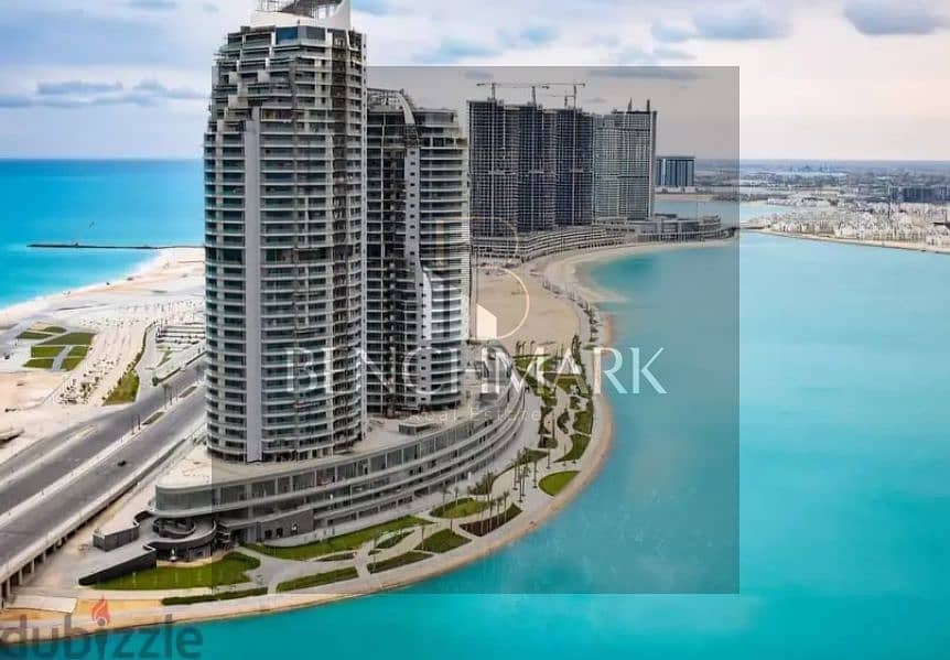 For sale a fully finished apartment on the 19th floor in the New Alamein Towers North Coast immediate delivery view sea and lagoon in installments 11