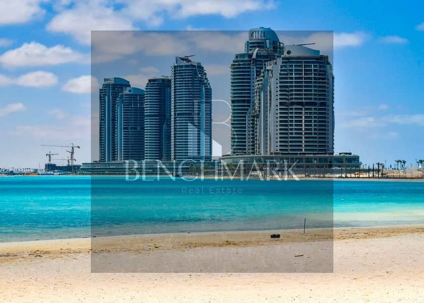 For sale a fully finished apartment on the 19th floor in the New Alamein Towers North Coast immediate delivery view sea and lagoon in installments 17