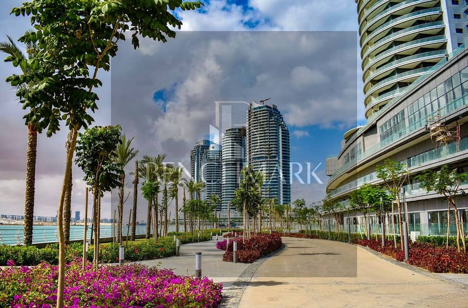 For sale a fully finished apartment on the 19th floor in the New Alamein Towers North Coast immediate delivery view sea and lagoon in installments 18