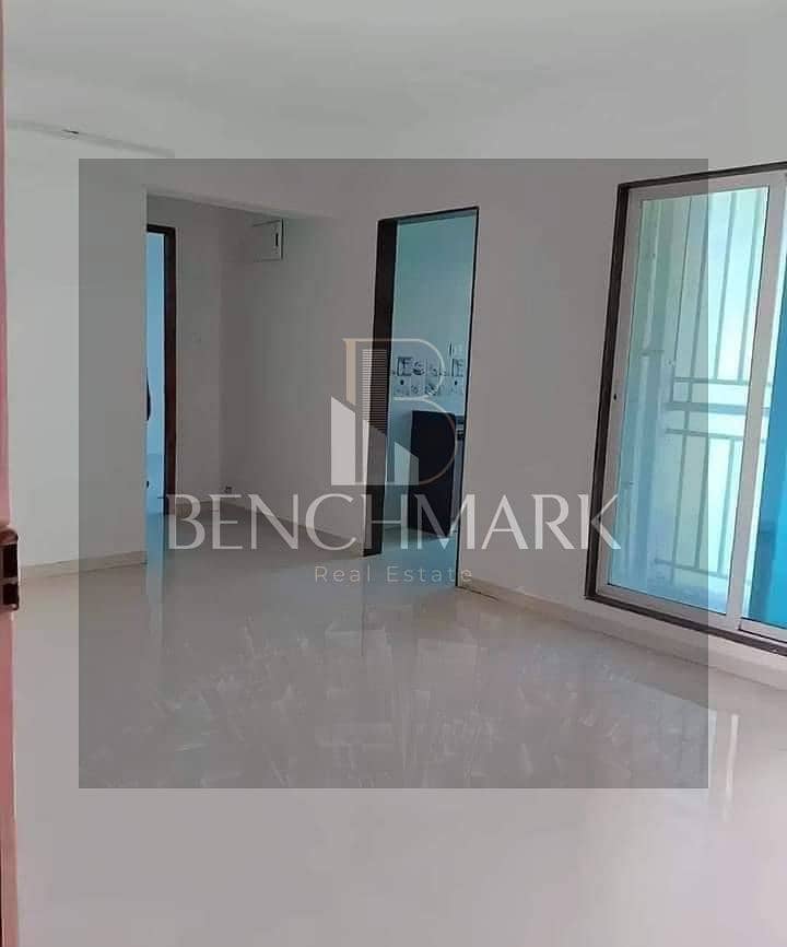 Apartment for sale in Garden 3 rooms Mazarine Compound North Coast, delivery soon, double view on El Alamein Towers next to Marina, in installments 8