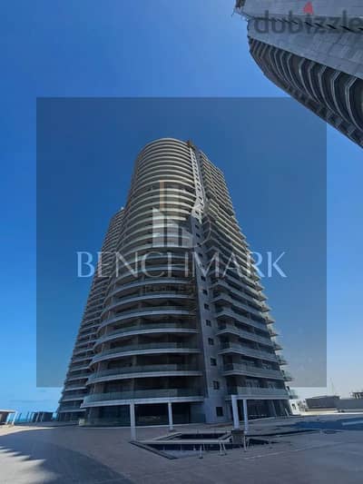 Apartment for sale, 4 rooms, two floors, finished, on the 31st floor in the New Alamein Towers, North Coast, immediate delivery, sea and lagoon view