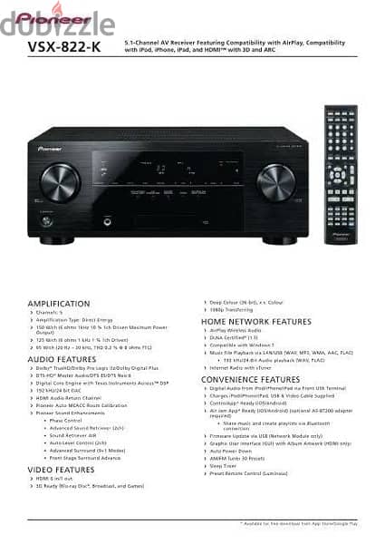 Pioneer & Bose AV Receiver & Speaker’s 5