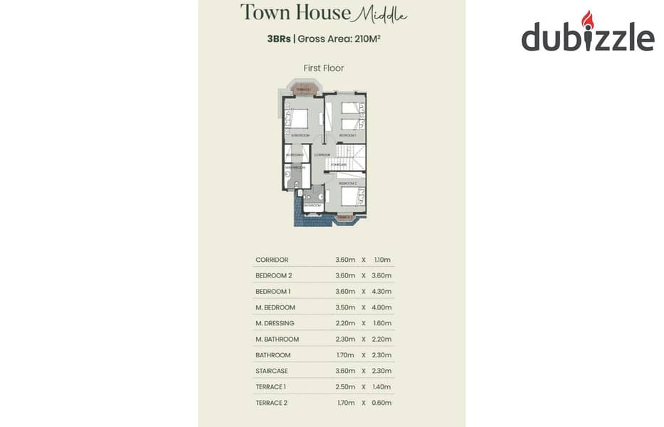 Town house 210m in Mountain view aliva Mostabal city 7