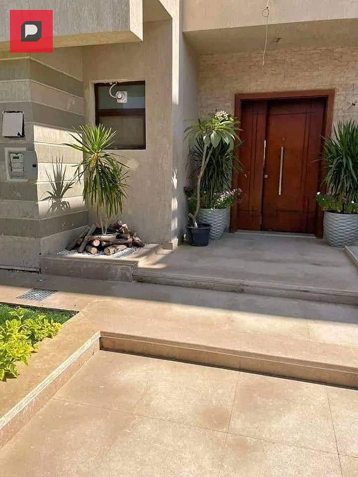 For sale a ground floor apartment with alarge garden and prime location inside Sarai Compound 1st Settlement near New Capital,5th Settlement Nasr City 2