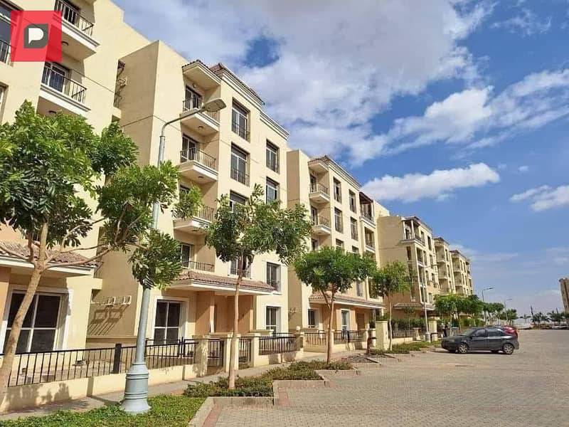 For sale a ground floor apartment with alarge garden and prime location inside Sarai Compound 1st Settlement near New Capital,5th Settlement Nasr City 1