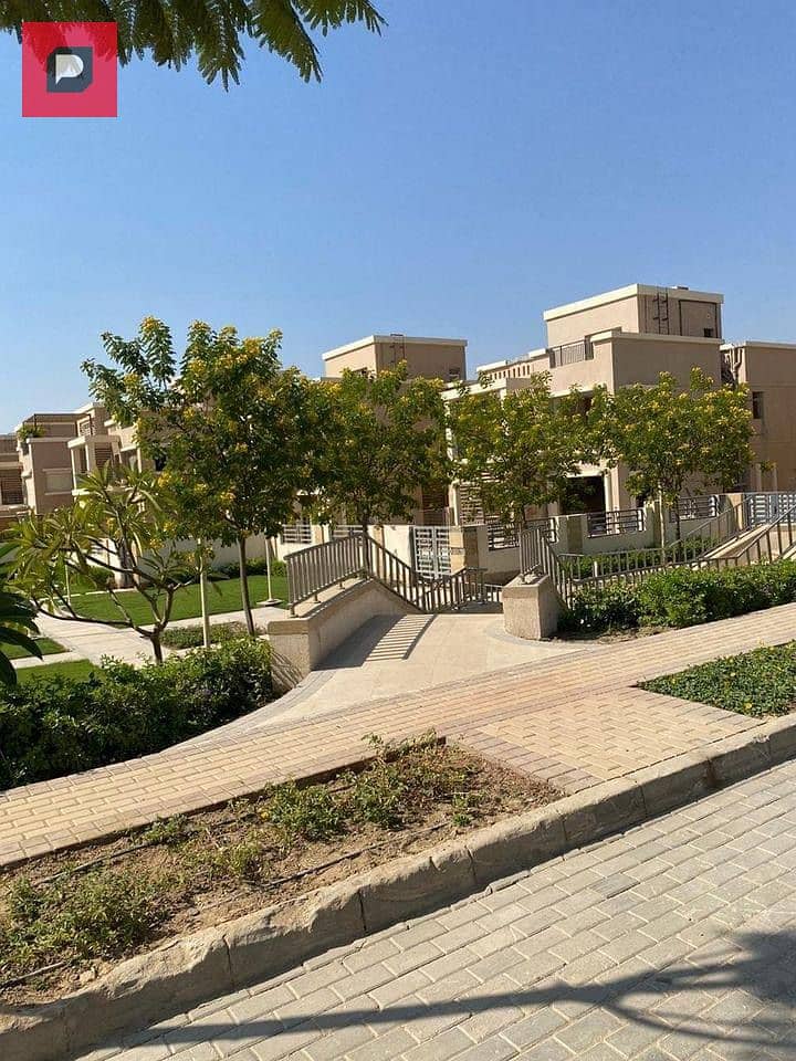 For sale a ground floor apartment with alarge garden and prime location inside Sarai Compound 1st Settlement near New Capital,5th Settlement Nasr City 11