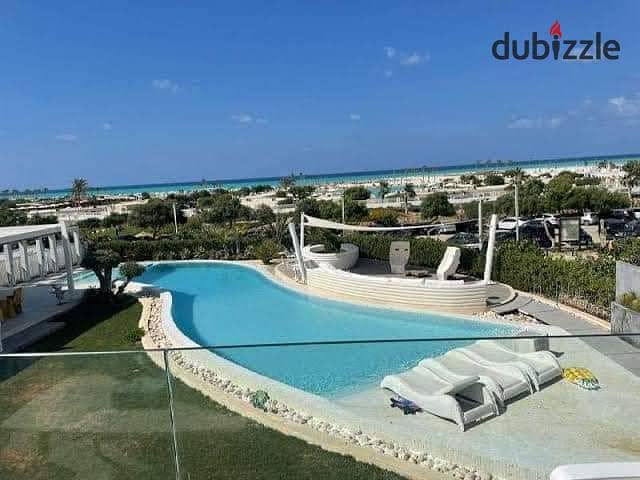 للبيع شالية 100م لقطة متشطب بالتكيفات والمطبخ فى ازها الساحل الشمالى sale a 100m chalet finished with air conditioners and kitchen in Azha North Coast 2