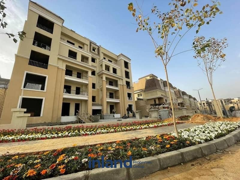 شقة للبيع 111 متر بااقل سعر في كمبوند سراي Sarai New Cairo 0