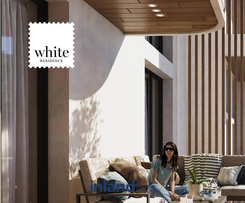 شقه للبيع في لوكيشن مميز 0% مقدم فيو رائع _white residence 2