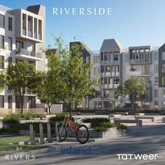 شقه للبيع في نيو زايد  مع تطوير مصر 5% في مشروع ريفرز \ RIVERS NEW ZAYED امام مطار اسفينكس و المحور 0