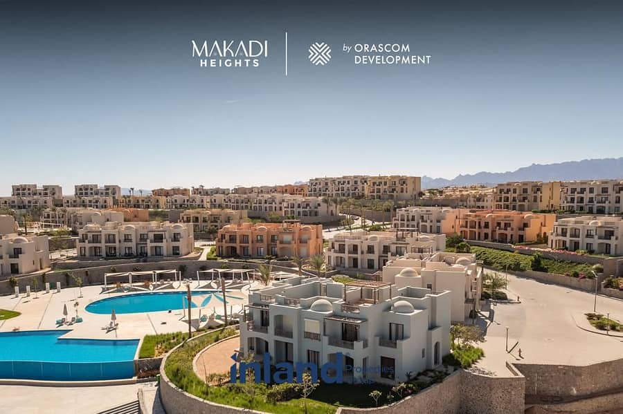 شالية للبيع متشطب سوبر لوكس بالمطبخ و الحمام مقدم 10 % فقط في مكادي هايتس \ Makadi Heights الغردقة 1