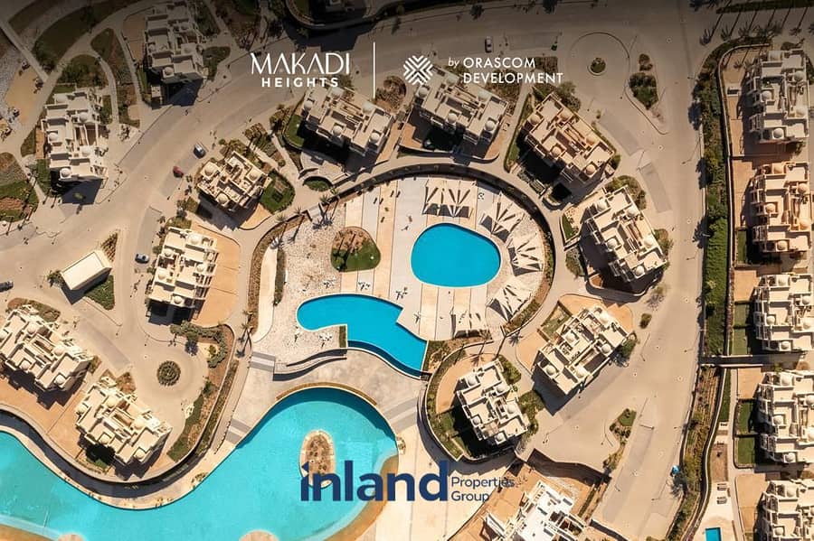 شالية للبيع متشطب سوبر لوكس بالمطبخ و الحمام مقدم 10 % فقط في مكادي هايتس \ Makadi Heights الغردقة 6