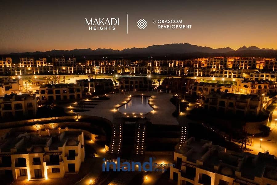 شالية للبيع متشطب سوبر لوكس بالمطبخ و الحمام مقدم 10 % فقط في مكادي هايتس \ Makadi Heights الغردقة 7