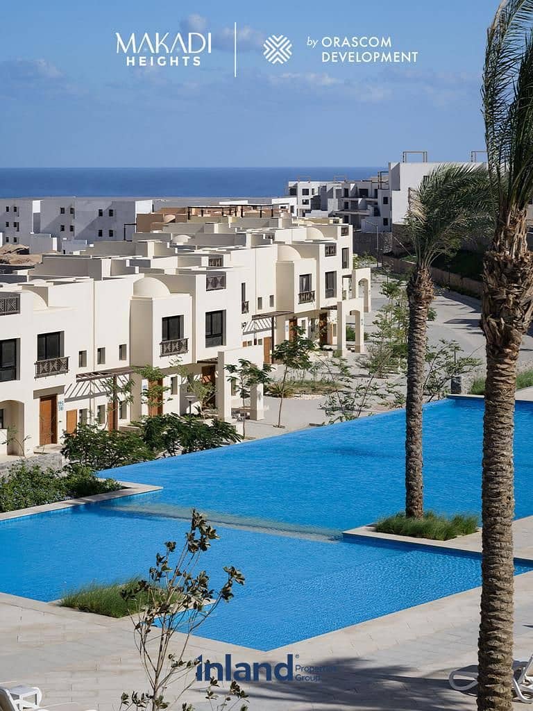 توين فيلا للبيع في مكادي هايتس الغردقه من اوراسكوم متشطب بالكامل علي الاجون دايركت Makadi Heights Hurghada 8