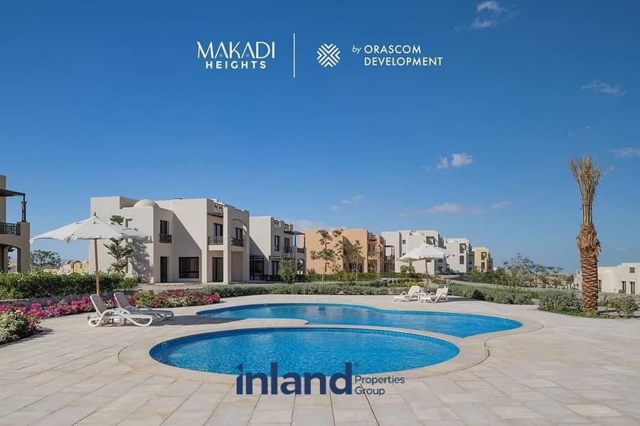 توين فيلا للبيع في مكادي هايتس الغردقه من اوراسكوم متشطب بالكامل علي الاجون دايركت Makadi Heights Hurghada 9