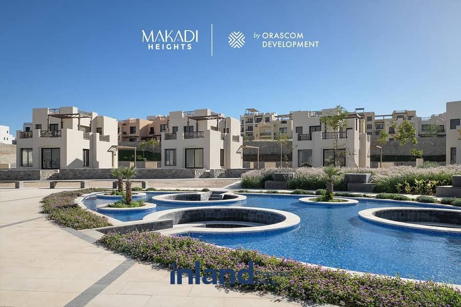 توين فيلا للبيع في مكادي هايتس الغردقه من اوراسكوم متشطب بالكامل علي الاجون دايركت Makadi Heights Hurghada 12