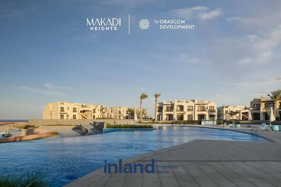 شالية للبيع في مكادي هايتس الغردقه من اوراسكوم متشطب بالكامل علي الاجون دايركت Makadi Heights Hurghada 10