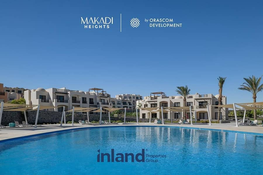 شالية للبيع في مكادي هايتس الغردقه من اوراسكوم متشطب بالكامل علي الاجون دايركت Makadi Heights Hurghada 17