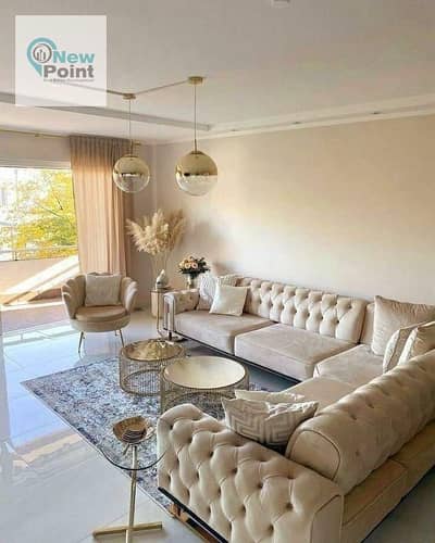 Ground floor apartment with garden, fully finished, ready for immediate viewing and housing in a fully serviced compound, Badya Palm Hills Compound