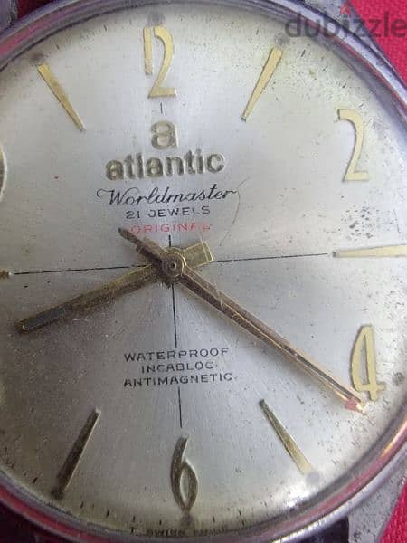 Atlantic worldmaster original watch ساعة اطلانتيك قديمة جدا ملو 6