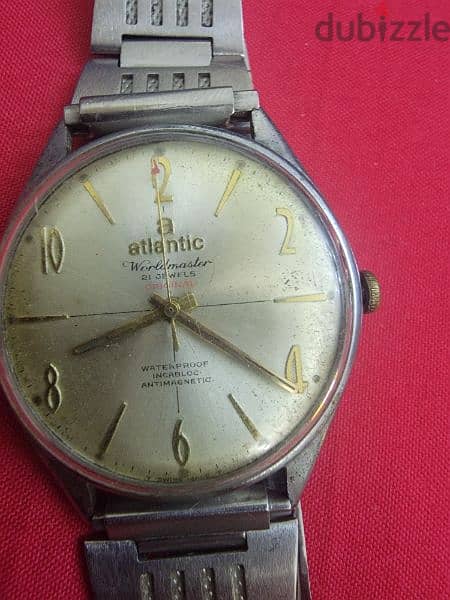 Atlantic worldmaster original watch ساعة اطلانتيك قديمة جدا ملو 7