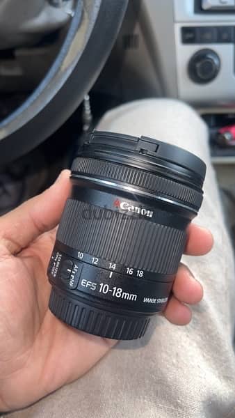 Canon lens 10-18 & 75-300& adapter ef-m 3