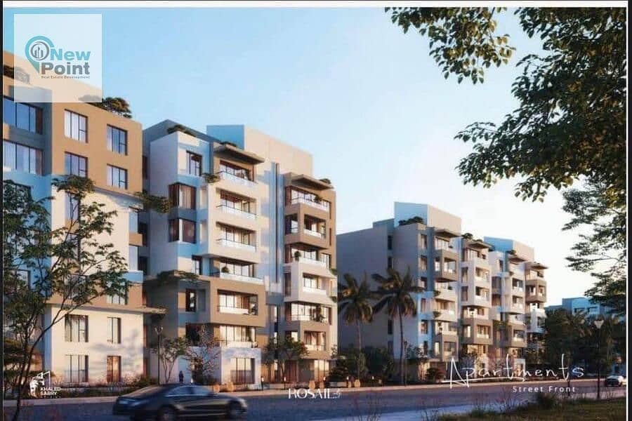 Own a fully finished apartment with a 30% discount and 10 years installments in Rosail City Compound 2