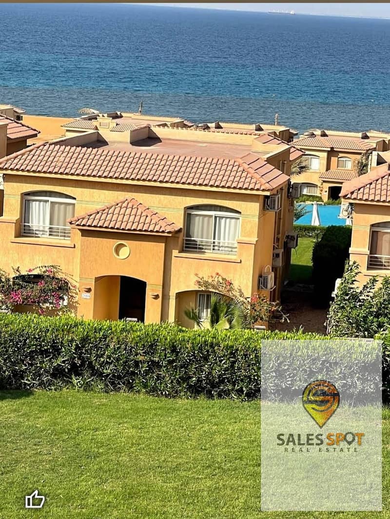 Chalet two rooms 108m directly on the sea, finished ultra super and the lowest down payment in Telal sokhna hills Ain Sokhna next to La Vista 5