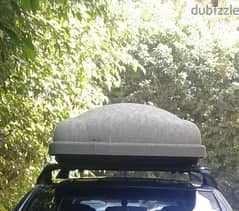 car roof storage + 2 Roof Racks/ شنطة سقف عربية و٢ روف