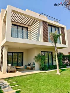 ( ready to move ) twin house villa 338m for sale in Palm Hills Compound in Fifth Settlement