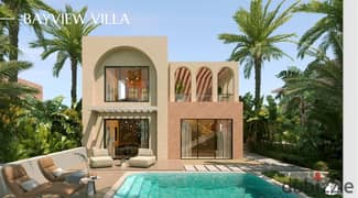 فيلا للبيع علي البحر مباشر في سوديك راس الحكمة في الساحل الشمالي || villa for sale directly sea view in ogami sodic on the north coast 0