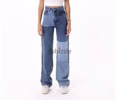 “Not found” patched jeans