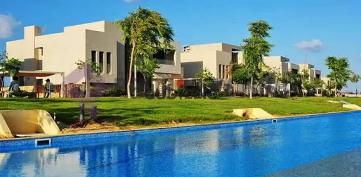 أخر دوبلكس شاليه متشطب برايم لوكيشن في هاسيندا باي من بالم هيلز بجوار مراسي Hacienda Bay 0