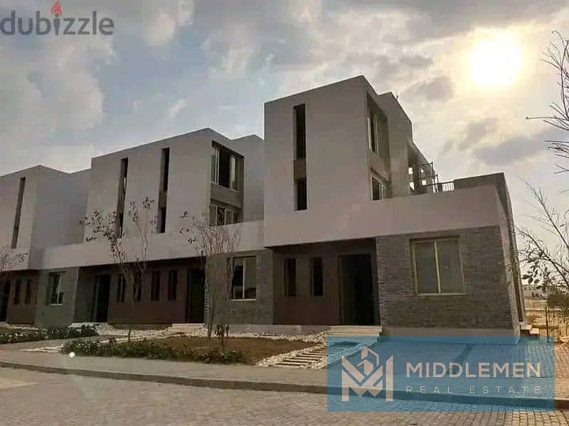 town house  305 m garden 242 m  delivered prime location odyssia  mostakbal city 11