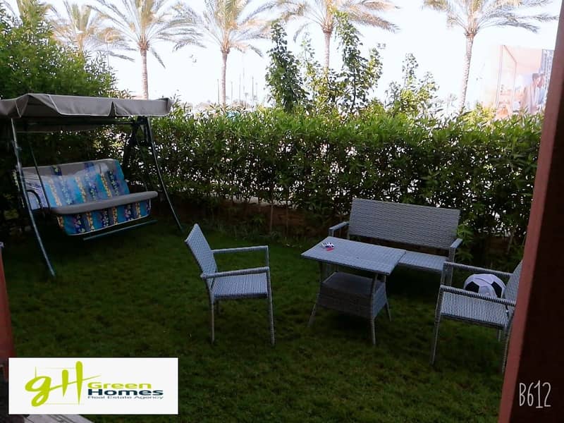 Ground floor chalet with garden for rent with very prime location in Marassi Verdi 2