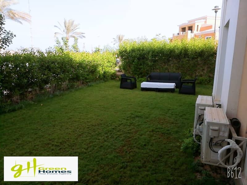 Ground floor chalet with garden for rent with very prime location in Marassi Verdi 3